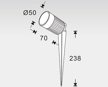 Outdoor COB LED Spike Spot Light, Item SC-J102 LED Lighting